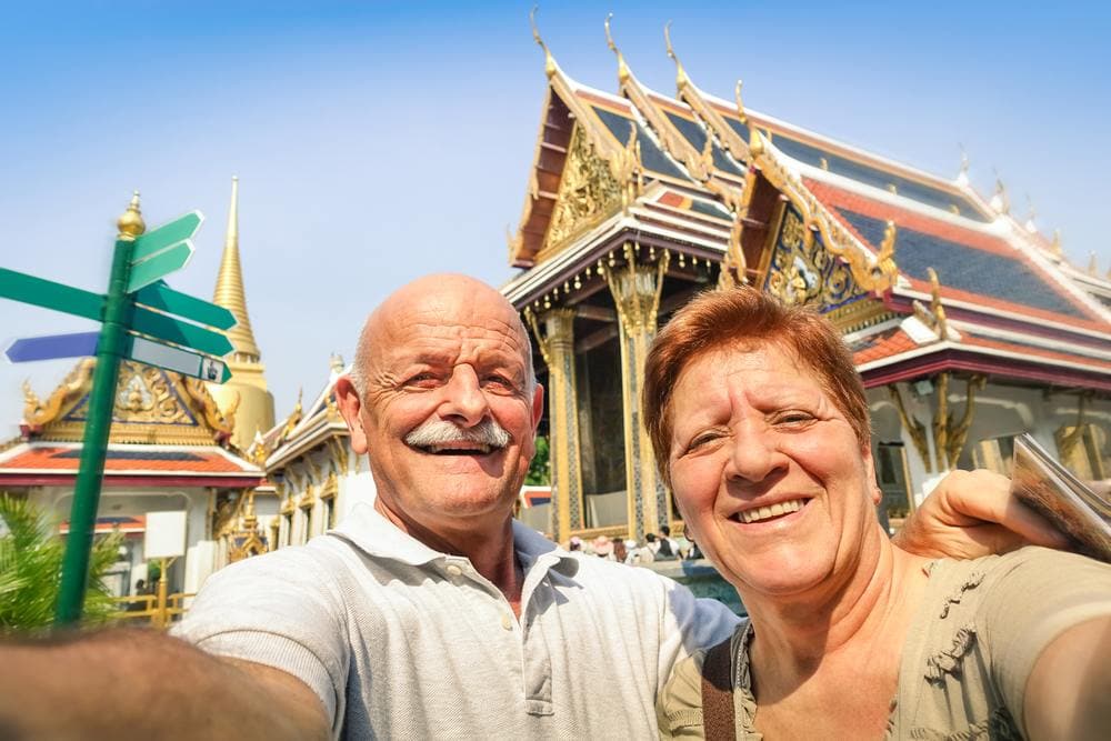 Retirees enjoy the colorful sights of Thailand