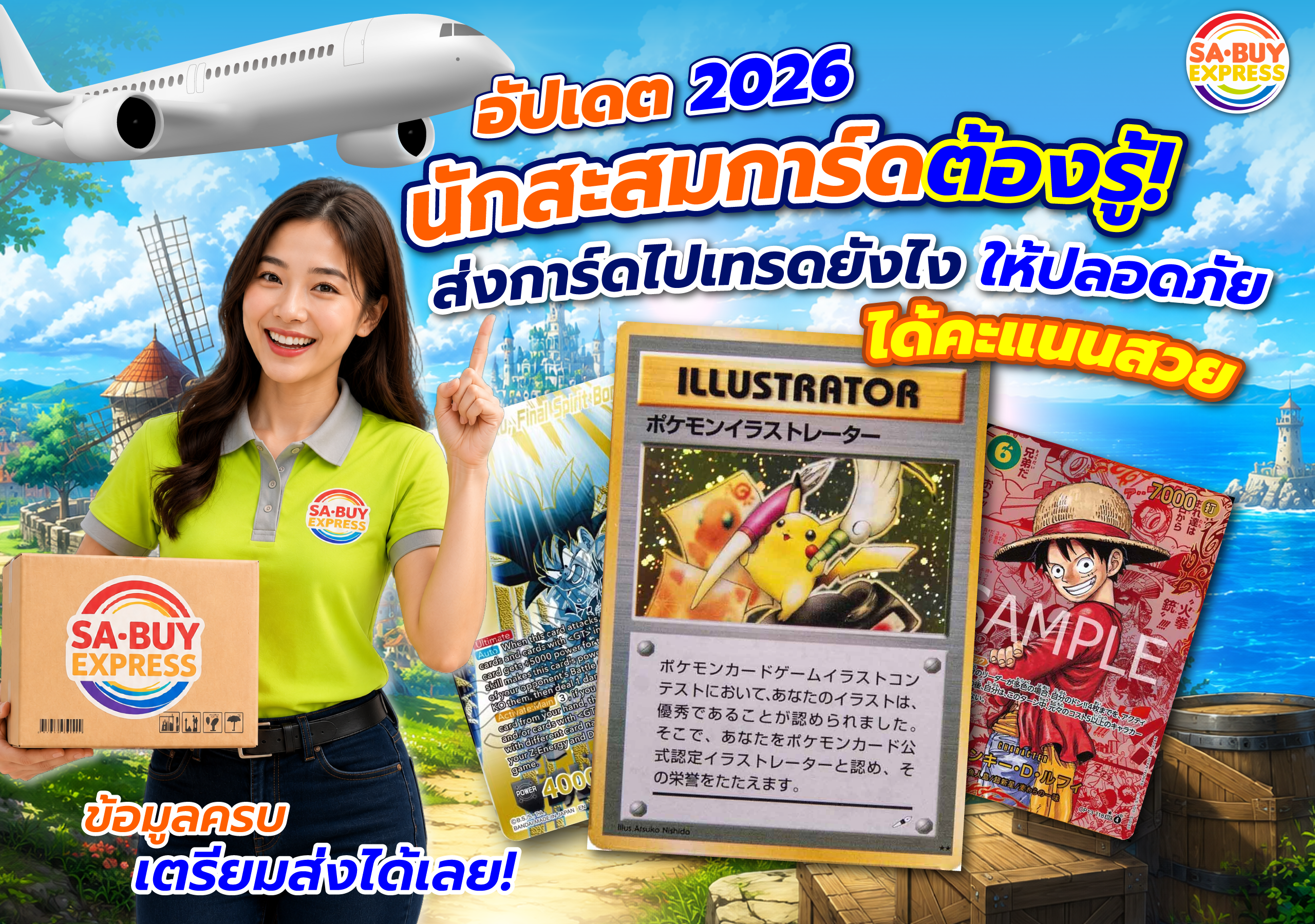 ส่งการ์ดไปเทรดที่ต่างประเทศ